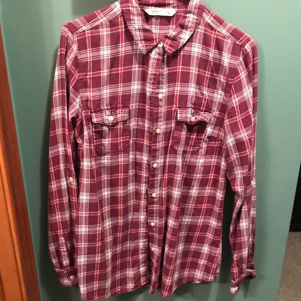 Plaid button down